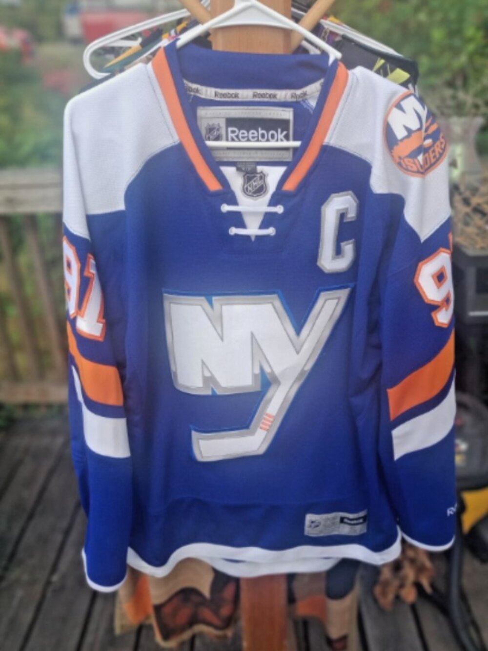 (S)JOHN TAVARES NEW YORK ISLANDERS NHL 2014 STADIUM SERIES REEBOK Hockey JERSEY